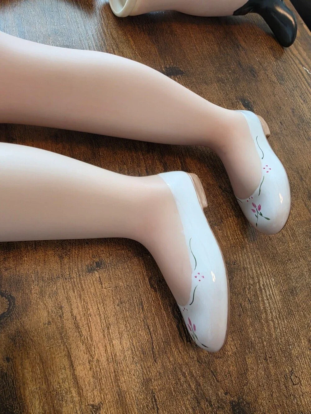 Lot of 3 Pairs of Porcelain Bisque Doll Legs Doll Making Repair Parts Painted
